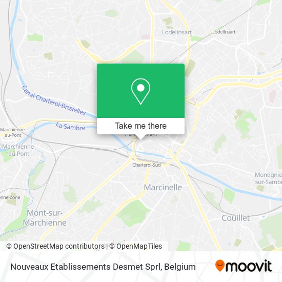 Nouveaux Etablissements Desmet Sprl plan