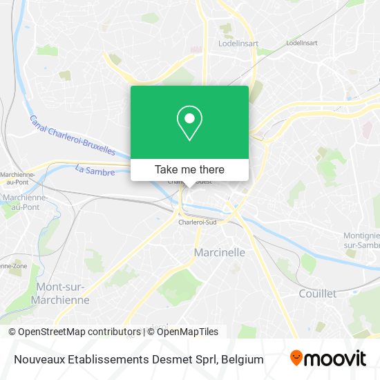 Nouveaux Etablissements Desmet Sprl map
