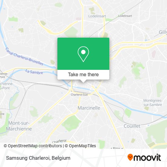 Samsung Charleroi map