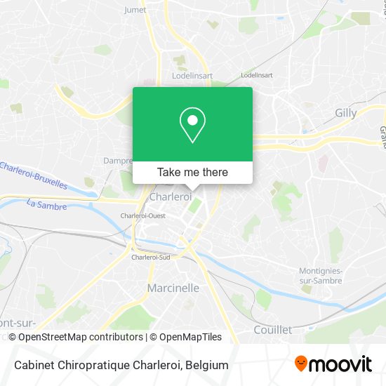 Cabinet Chiropratique Charleroi map