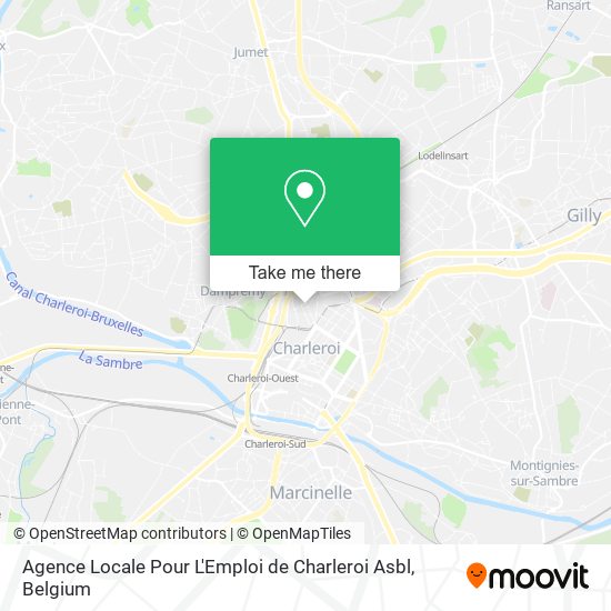Agence Locale Pour L'Emploi de Charleroi Asbl map