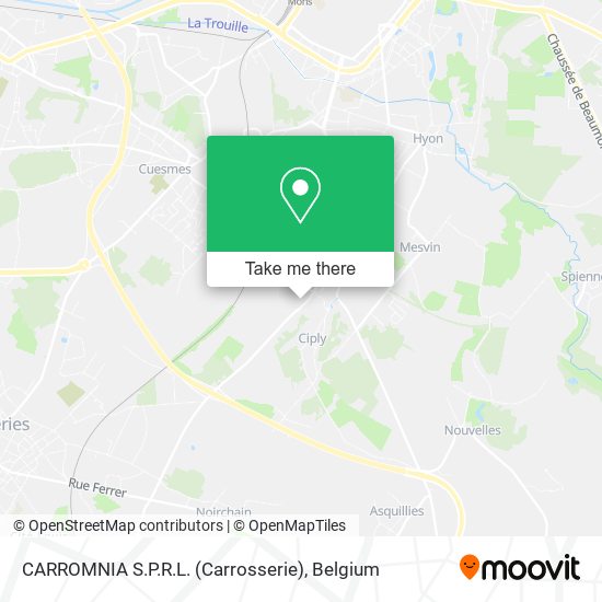 CARROMNIA S.P.R.L. (Carrosserie) map