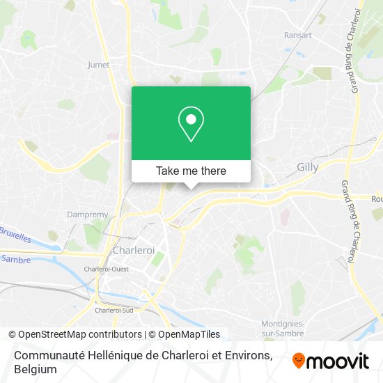 Communauté Hellénique de Charleroi et Environs map