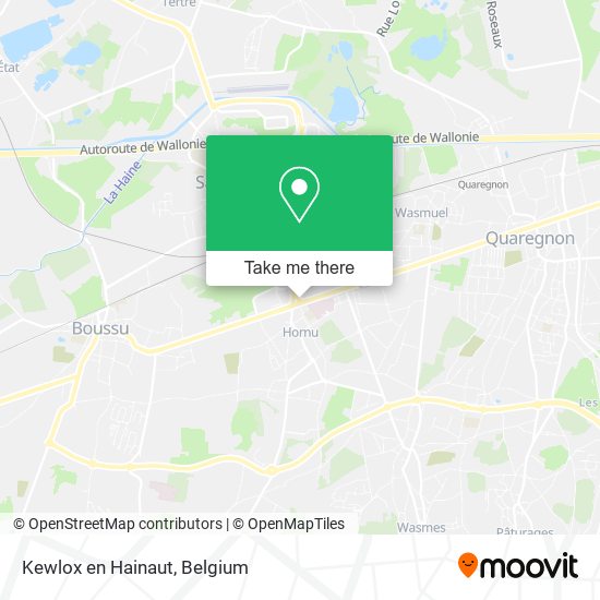 Kewlox en Hainaut map