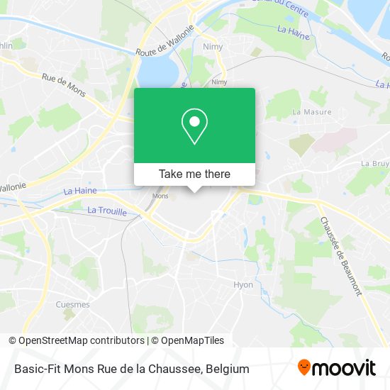 Basic-Fit Mons Rue de la Chaussee map