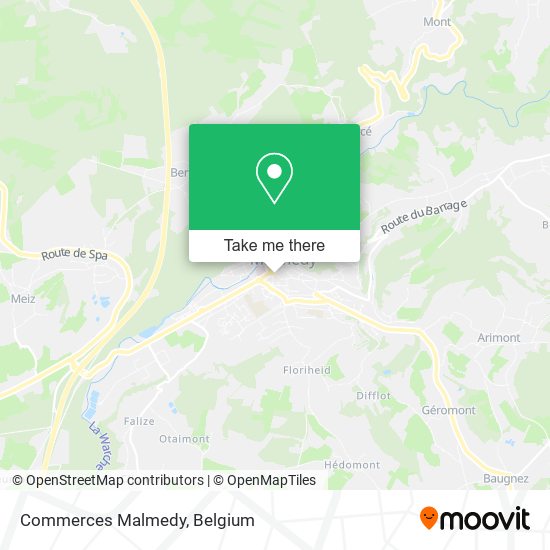 Commerces Malmedy plan