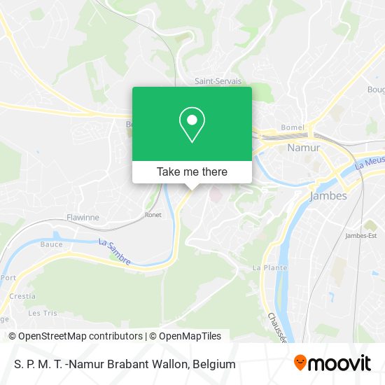 S. P. M. T. -Namur Brabant Wallon map