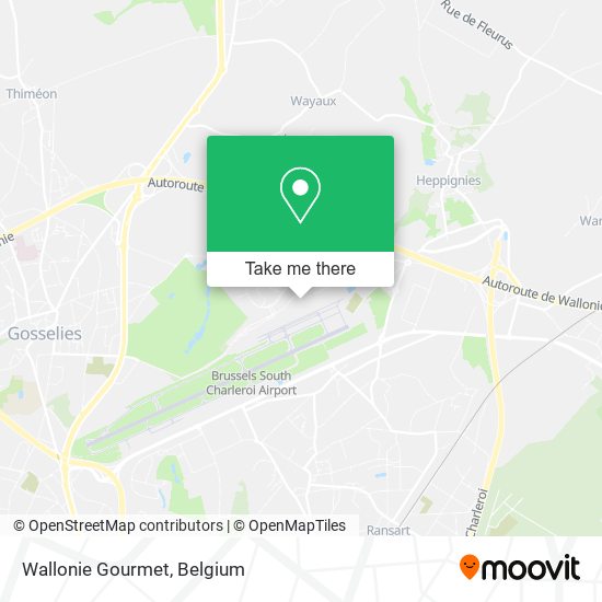 Wallonie Gourmet map