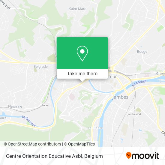 Centre Orientation Educative Asbl map