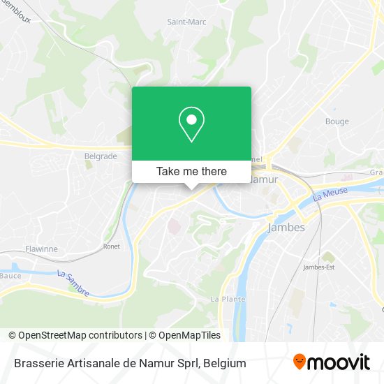 Brasserie Artisanale de Namur Sprl plan