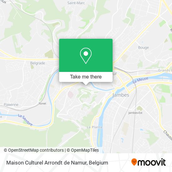 Maison Culturel Arrondt de Namur map