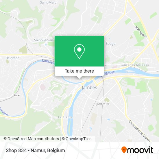 Shop 834 - Namur plan