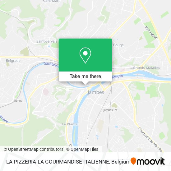 LA PIZZERIA-LA GOURMANDISE ITALIENNE map