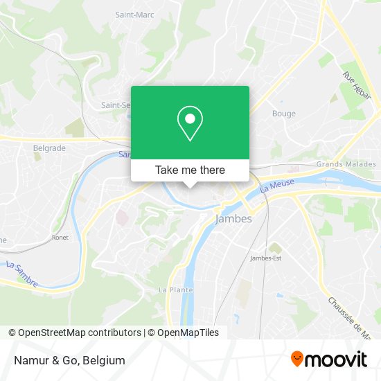 Namur & Go plan