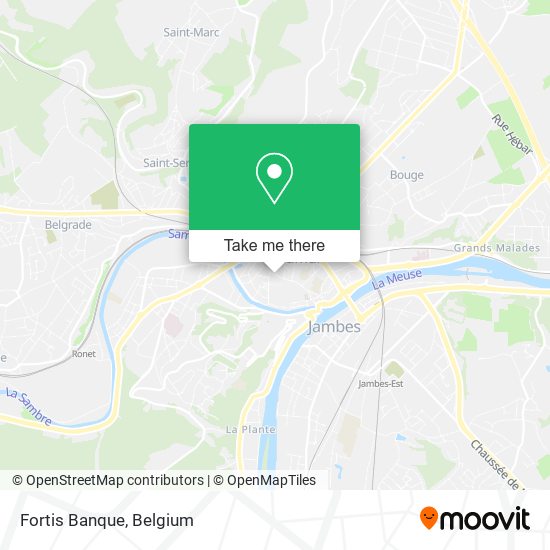 Fortis Banque map