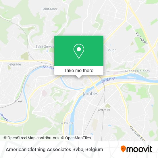 American Clothing Associates Bvba map