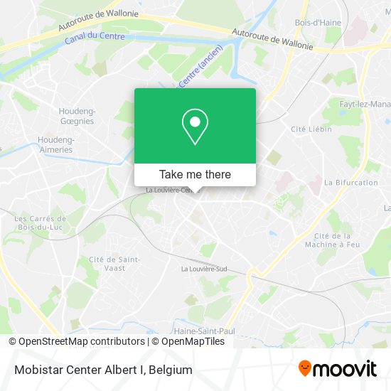 Mobistar Center Albert I map