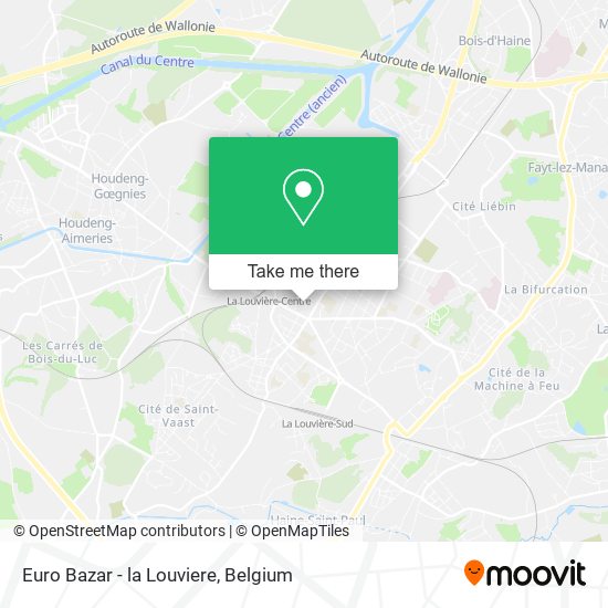 Euro Bazar - la Louviere plan