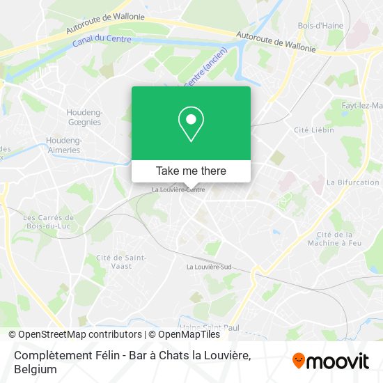 Complètement Félin - Bar à Chats la Louvière map