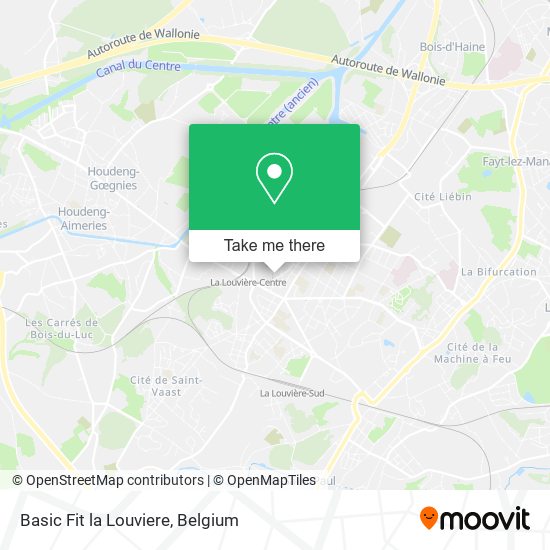 Basic Fit la Louviere map