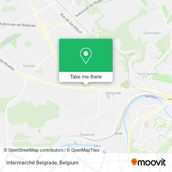 Intermarché Belgrade map