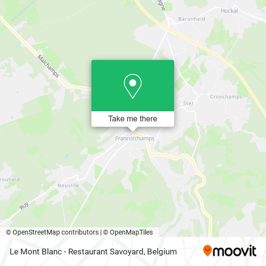 Le Mont Blanc - Restaurant Savoyard plan