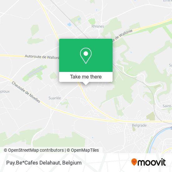 Pay.Be*Cafes Delahaut map