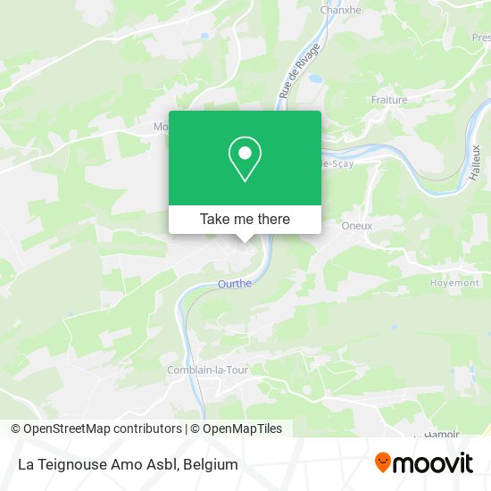 La Teignouse Amo Asbl map