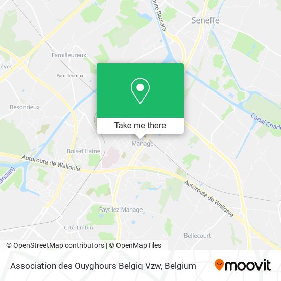 Association des Ouyghours Belgiq Vzw plan