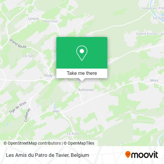 Les Amis du Patro de Tavier map