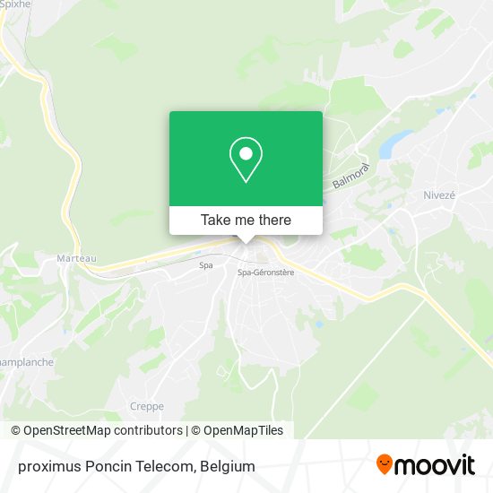 proximus Poncin Telecom map