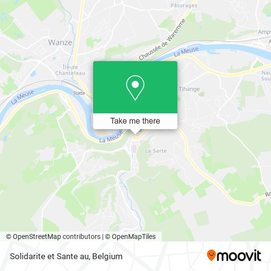 Solidarite et Sante au map