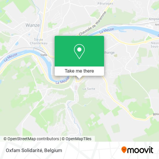 Oxfam Solidarité map