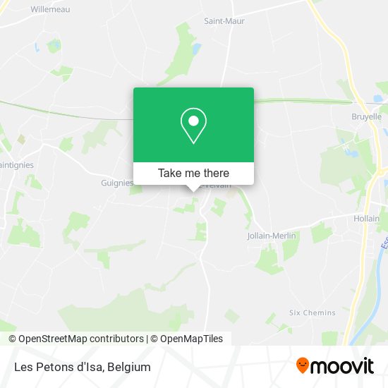 Les Petons d'Isa map