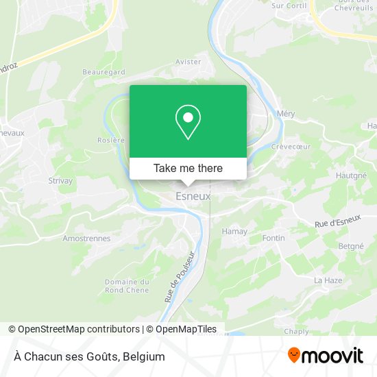 À Chacun ses Goûts plan