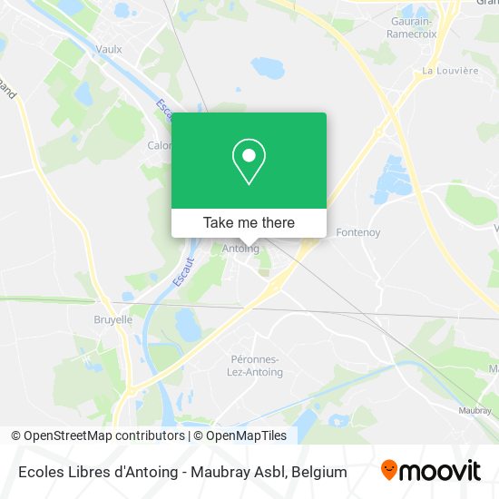 Ecoles Libres d'Antoing - Maubray Asbl map