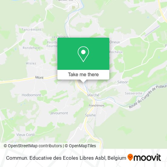 Commun. Educative des Ecoles Libres Asbl map