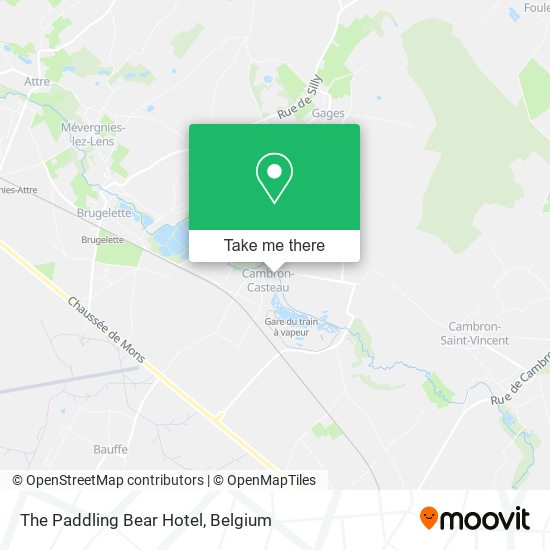 The Paddling Bear Hotel map