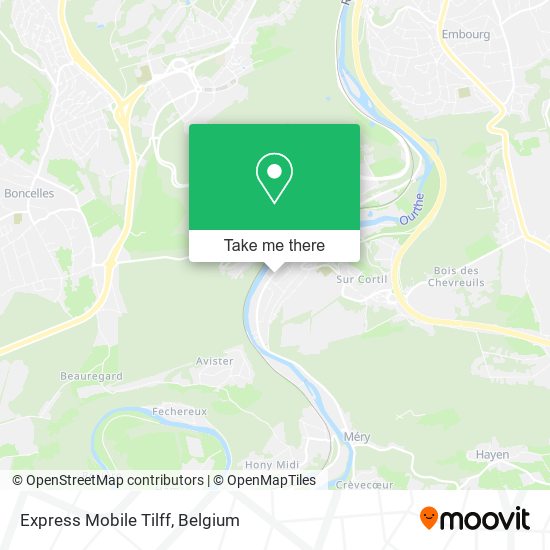 Express Mobile Tilff map