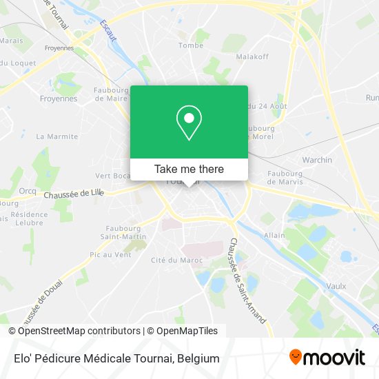 Elo' Pédicure Médicale Tournai plan