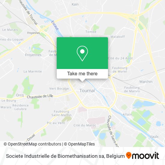 Societe Industrielle de Biomethanisation sa map