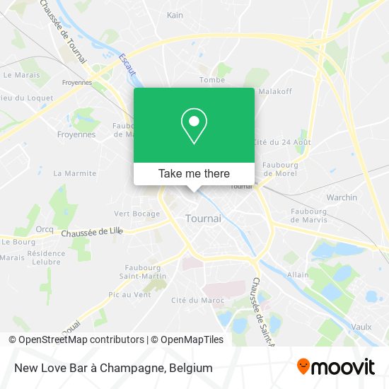 New Love Bar à Champagne map