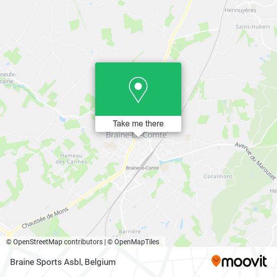 Braine Sports Asbl map