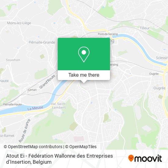 Atout Ei - Fédération Wallonne des Entreprises d'Insertion map