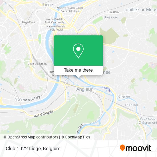 Club 1022 Liege map