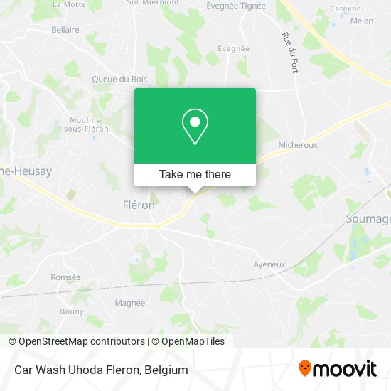 Car Wash Uhoda Fleron map