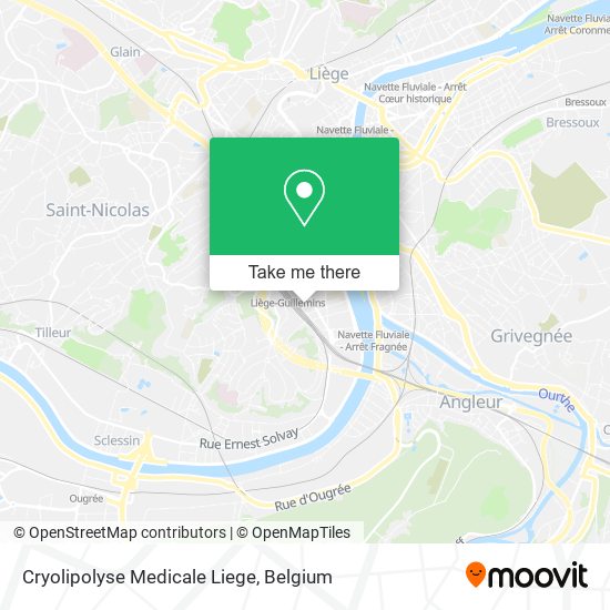 Cryolipolyse Medicale Liege map