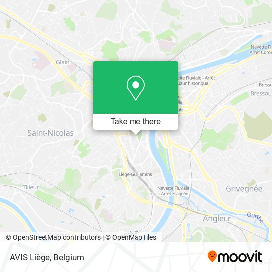 AVIS Liège map
