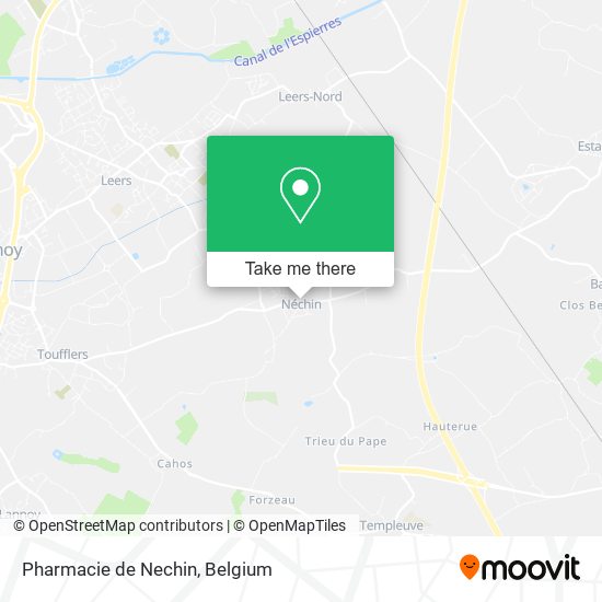 Pharmacie de Nechin map