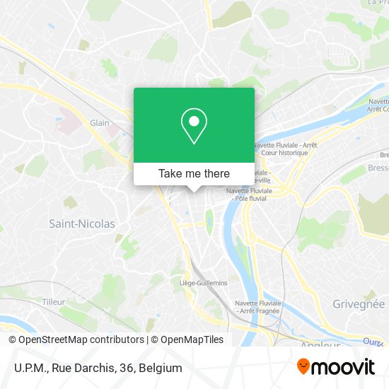 U.P.M., Rue Darchis, 36 map